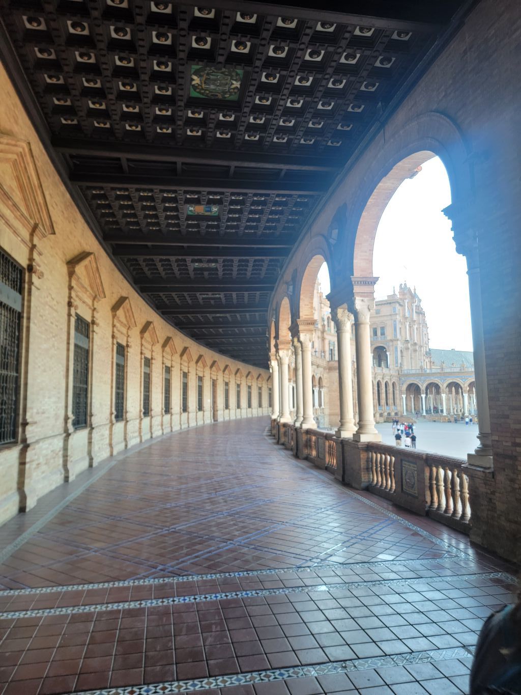 The walkway we took in Cordoba approached a plaza. It was here that my new friends and I took ample time to socialize in between tours.